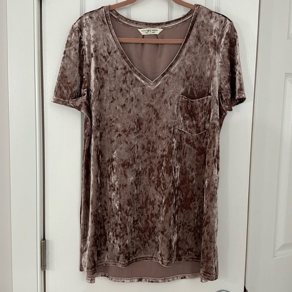 VELVET TUNIC TEE - Picture 1 of 2